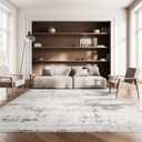 SAFAVIEH Area Rug 8x10 - Amelia Collection - Large - Ivory & Grey, Modern Design, Non-Shedding & Easy Cleaning, Ideal for Living Room, Bedroom, Office, Dining Space (ALA448A)