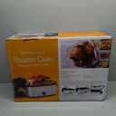 Sunvivi Electric Roaster Oven with Visible Self-Basting Lid, 24 Quart Turkey Roaster Oven with Removable Pan and Rack,Stainless Steel,Silver