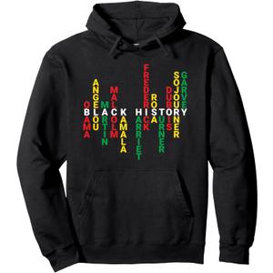 Black History Month Apparel Powerful Leaders Men Women Pullover Hoodie, XL