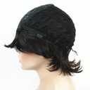 Lydell Short Layered Shaggy Full Wavy Synthetic Wigs (Dark Brown)