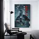 Kylian Mbapp Poster 2 Wall Art Canvas Print Poster Home Bathroom Bedroom Office Living Room Decor Canvas Poster Unframe: 12x18inch(30x45cm)