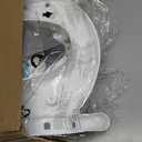 Potty Training Seat, SKYROKU Potty Training Toilet with Step Stool Ladder, for Kids Boys Girls Toddlers - Comfortable Safe Potty Seat with Anti-Slip Pads Ladder (8838+Grey)