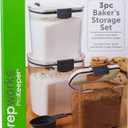 PREPWORKS ProKeeper 3 Piece Baker's Storage Set - Includes Flour, Sugar, and Brown Sugar Containers