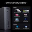 UGREEN Thunderbolt 4 Dock 13-in-1 40Gbps Docking Station with Dual 4K@60Hz Single 8K Display, 90W Charging for Laptop, 2.5GbE, SD/TF 4.0. Revodok Max 213 for MacBook Surface Pro and More