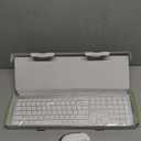 Wireless Keyboard and Mouse Combo - Full Size Slim Thin Wireless Keyboard Mouse with Numeric Keypad 2.4G Stable Connection Adjustable DPI (White & Silver)