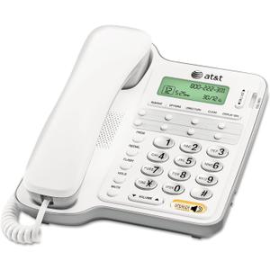 AT&T CL2909 Corded Phone with Speakerphone and Caller ID/Call Waiting, White