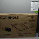 Regulation Cornhole Board Set - Premium Solid Wood,8 Cornhole Bags 2x3ft