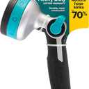 Gilmour Heavy Duty Thumb Control Garden Hose Nozzle with 8 Pre-set Spray Patterns, Water Hose Nozzle for Watering Garden or Lawn