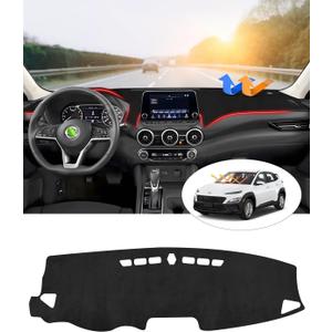 CARTIST Dash Cover Fits for 2018-2021 2022 2023 Hyundai Kona (No HUD) Dashboard Cover Mat Non-Slip Pad Carpet Anti-Glare