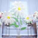 Giegxin Large Daisy Flowers Artificial 5.9 ft Giant Silk Flowers Decoration Spring Big Daisy Decor with Stand for Birthday Party Garden Office Home Wedding Graduation Display