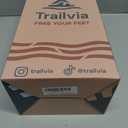 Trailvia Comfortable Footbed Sandals for Men & Women  Adjustable Buckle & Arch Support, Waterproof Summer Slides for Outdoor, Beach & Everyday Adventures (Black)