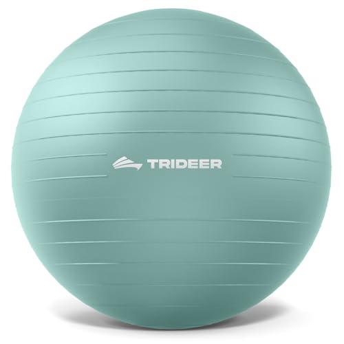 Trideer Exercise Ball Yoga Ball – Office Seating & Balance Ball Chair, Stability Ball for Pilates, Physical Therapy,Core Training & Balance Improvement & Stretching L