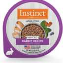 Instinct Original Minced Natural Wet Cat Food, Grain Free Recipe - Real Rabbit, 3.5 oz. Cups (Pack of 12) (EXP 03/13/28)