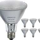 Vinaco Halogen PAR30 Long Neck 75W 120V 1000LM, 6 Pack High Output Halogen PAR30 Dimmable 3000K Warm White with E26 Base, Long Lifespan Long Neck Flood Light Bulb with CRI100 for Tracking Lighting