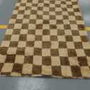 Brown&Beige Checker rug