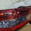 Outer Tail Lights Assembly Pair for 2010 2011 Toyota Camry OE Factory Style Red Taillights Rear Brake Lamps Left Driver and Right Passenger Side,Chrome Housing Clear Lens