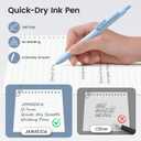 8Pcs Black Gel Pens - 0.7mm Medium Point Black Ink Pens | Smooth Writing - Quick Drying Retractable Pen for Men Women (Morandi - 8Pcs)