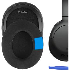 Geekria Sport Cooling Gel Replacement Ear Pads Compatible with Sony WH-CH700N, WH-CH710N, WH-CH720N Headphones, Ear Cushions with Video Guide (Black)