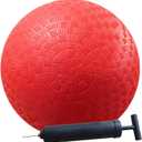 AppleRound 8.5 Inch Playground Ball with Air Pump, Pack of 1 Ball with 1 Pump, Official Size for Dodge Ball, Handball, Camps and Schools 