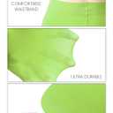 Wildarms 2 Pairs Women's 80D Opaque Tights - High Waist Control Top Smooth Stockings, Light green, Large-X-Large
