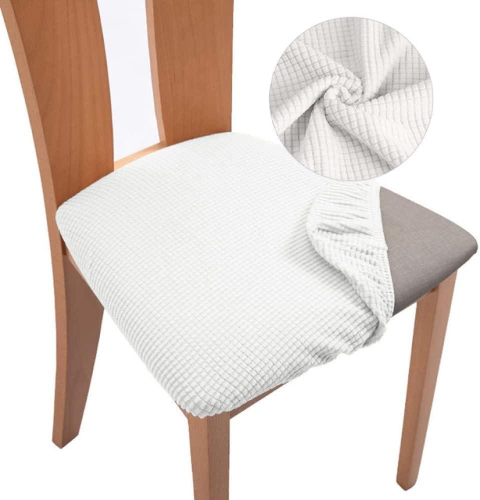 Jacquard Dining Room Chair Seat Cover Thick Elastic Cushion Stool for Dining Wedding Chair Removable Cover
 11 Pack 20x30x8