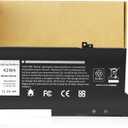 Futurebatt New Replacement Battery for Dell DJ1J0 451-BBZL PGFX4 ONFOH DJ1JO,for Dell Latitude 12 7000 7280 7480 Series [42Wh 11.4V]