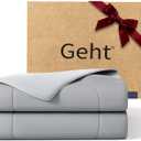 Cooling Comforter, Cooling Blanket for Hot Sleepers and Night Sweats, Double-Sided Cool Breathable Soft Lightweight Blanket, All Season Bedding Comforter, (Mist Light Grey, Queen, (90"x90")