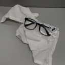 Tellingyou 3 Pcs Halloween Costume Men Blue Striped Shirt Glasses Napkin Set for Halloween Film Cosplay Accessory (XL)