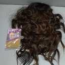 Synthetic Lace Front Wigs for Black Women Highlight Brown Mix Black Natural Wavy Glueless Wig Ready to Wear 13x4x1 HD Lace Pre Plucked Middle Part Wig 26 Inch