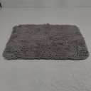 OLANLY Bathroom Rugs 24x16, Extra Soft Absorbent Chenille Bath Rugs, Rubber Backing Quick Dry, Machine Washable Bath Mats for Bathroom Floor, Tub and Shower, Home Decor Accessories, Grey