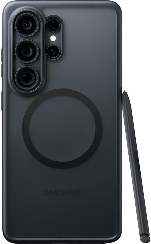 TORRAS for Galaxy S26 Ultra Case, Magnetic Shockproof [Fit for MagSafe][Military Grade Protection] Translucent Classic Grippy DIY Button for Samsung Galaxy S26 Ultra Case Slim, Black