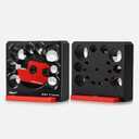 Dowel Maker Jig for Drill - 8 Size Adjustable Wood Dowel Cutter with Carbide Blade, Precision CNC Machined Aluminum Alloy Jig Tool for Woodworking, Fit 3/8" Drill (5/16''-3/4'' Inch & 8-20mm)