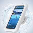 Lamicall Shower Phone Holder Waterproof - 480 Rotatable Retractable Adjustable Shower iPhone Case Holder, Bathroom Wall Phone Mount Stand Water Proof Anti Fog, Accessories for Mom, 4-7" Cellphones