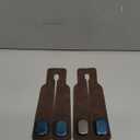 2 Pack Car Hooks for Headrest, Headrest Hooks Car Purse Hook Car Seat Back Storage Hook Premium Leather Car Seat Holder for Headrest Purses and Bags (Brown)