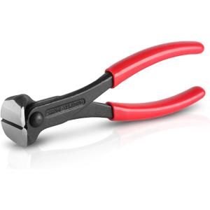 Bates Nail Puller - Cat's Paw Nail Puller & Remover, End Cutting Pliers, Staple Puller, Carpenter's Tool (7", 1 Pack, Red)