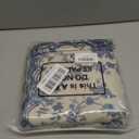 Christmas Cloth Napkins, 24 Pcs, Navy Blue Floral, 9.8" x 9.8"
