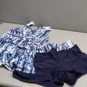 Tempt me Women Tankini Swimsuit with Shorts - Two Piece Tummy Control Bathing Suit Twist Knot Swimwear 2025 with Pockets M