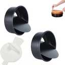 XZJMY 6 Inch Cake Pan Set of 2,Round Cake Baking Pans with 100 Pieces Parchment Paper,Nonstick,Removable Bottoms,Baking Layer Cake Pan for Birthday,Party,Wedding (2, 6")