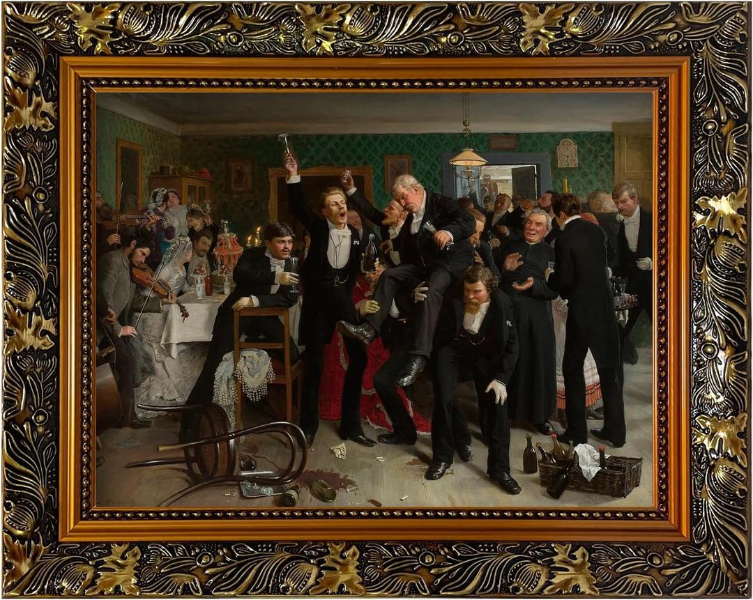 Akfado Vintage Gold Frame for 24x30 Canvas Paintings, 2.3 Wide Ornate Frame for Rococo Portraits French Country Landscape Art Show Exhibition, Christmas Thanksgiving Gift (No Front Cover & Backboard) Akfado Vintage Gold Frame for 24x30 Canvas Paintings, 2.3 Wide Ornate Frame for Rococo Portraits French Country Landscape Art Show Exhibition, Christmas Thanksgiving Gift (No Front Cover & Backboard)