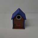 Kingsyard Recycled Plastic Bird House for Outdoors - Weatherproof Nesting Box with Clear View Panel & Predator Guard for Bluebird Wren Swallow Finch, Blue