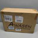 AWASEN Mid Century Modern Nightstand, Bedside Table with Storage, 3-Tier Small Night Stand End Table with Drawer for Bedroom &Solid Wood Spindle Legs, Walnut Brown, 11.8" x 15.75" x 23.6"