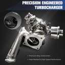 K03 Turbocharger Kit with Gasket & Wastegate Actuator - Replaces 06H145702S/06H145702L - Compatible with Audi A4/A5/A6/Allroad/Q5 2.0L TFSI