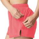 Athletic Shorts for Women Running Shorts with Liner, Quick Dry Active Workout Gym Shorts with Pockets 2.5 Inch (Pink, XS)