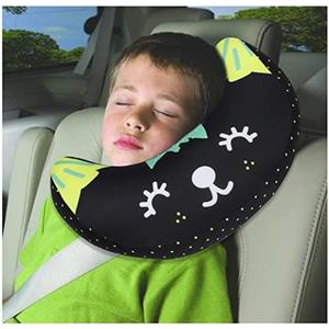 Kids Seat Belt Pillow Soft Car Seat Neck Support Pillow Pad Safety Belt Strap Cover Headrest Travel Cushion for Auto Airplane Pushchair
