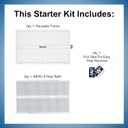 As Seen On Shark Tank | 20x25x1 Air Filter MERV 8 (1-Pack) | Electrostatic Pleated HVAC AC Furnace Filters | Actual Size: 19.50 x 24.50 x 0.75