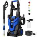 Electric Pressure Washer, 4500 Max PSI 2.5 Max GPM High Pressure Cleaning Machine with 4 Quick Connect Nozzles Set, Soap Tank and 23FT Pressure Hose for Cars/Fences/Driveways/Patios/Home Cleaning