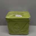 LALASTAR 1.8 Gallon Hanging Trash Can, Green, Plastic, Compost Bin Indoor Kitchen Sealed, Small Trash Can with Lid, Mountable (7L-New)