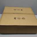 OurEDee 20'' Ceiling Fan with Lights & Remote, Low Profile, 6 Wind Speeds, Dimmable Light, Modern White Flush Mount, Smart for Home (Gold+Grey)