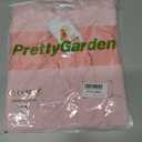 PRETTYGARDEN Womens 2025 Summer Casual Short Sleeve Dresses A Line Bow Tie Front Babydoll Loose Cute Mini Dress with Pockets (Pink, M)