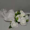 GWHOLE Artificial Flowers Bouquet Ribbon Set, Wedding Car Flowers for Wedding Party Decoration